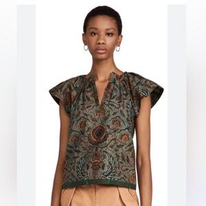 Ulla Johnson Inez Blouse Spruce